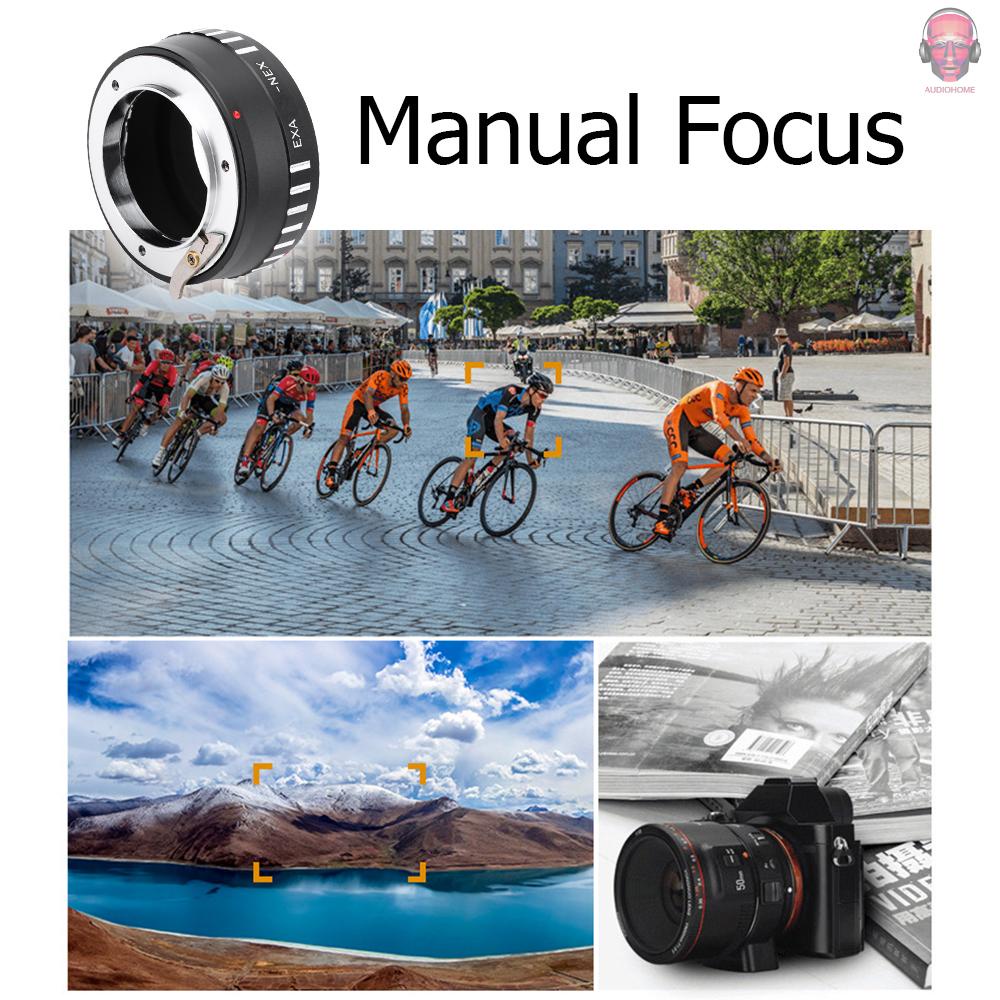 AUDI   EXA-NEX Metal Lens Mount Adapter Ring Manual Focus Compatible with  EXA Mount Lens to  NEX Mount AUDIrrorless Cameras