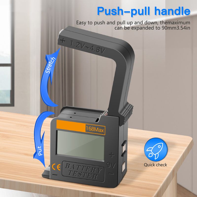 Máy Kiểm Tra Pin Lithium 168Max Kỹ Thuật Số Tiện Dụng