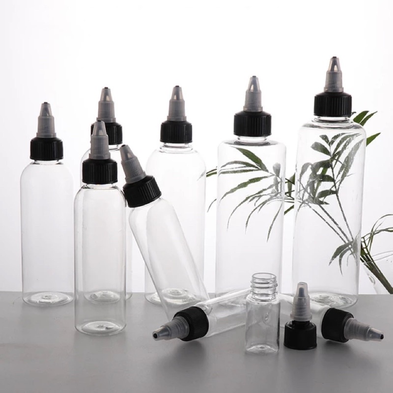 Chai Nút Nhọn Nhỏ giọt Đen / Trong suốt - Chai nhựa 30ml / 50ml / 100ml / 150ml / 200ml / 300ml đựng Mỹ phẩm