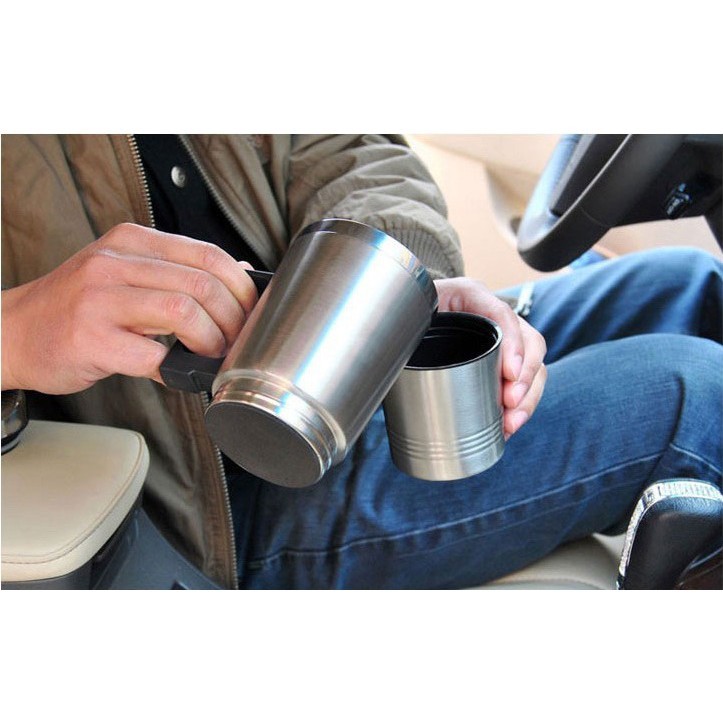 Bình Đun Nước Sôi Cho Ô Tô 12V Siêu VIP Dùng Pha Trà, Cà Phê Cực Tiện Lợi