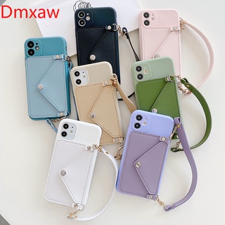 Ốp Điện Thoại Mềm Phối Ví Da Có Dây Đeo Chéo Cho Samsung Galaxy A34 A24 A54 A04 A14 A13 A23 M33 M23 F23