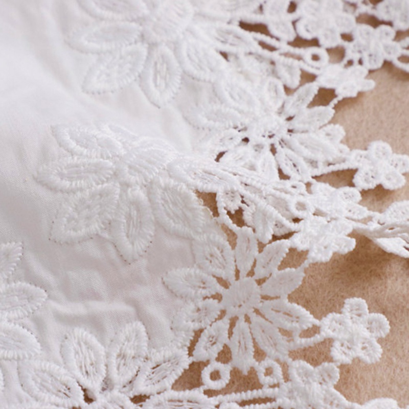 Cổ áo giả thêu hoa khoét rỗng màu trắng mini cho nữ
 | BigBuy360 - bigbuy360.vn