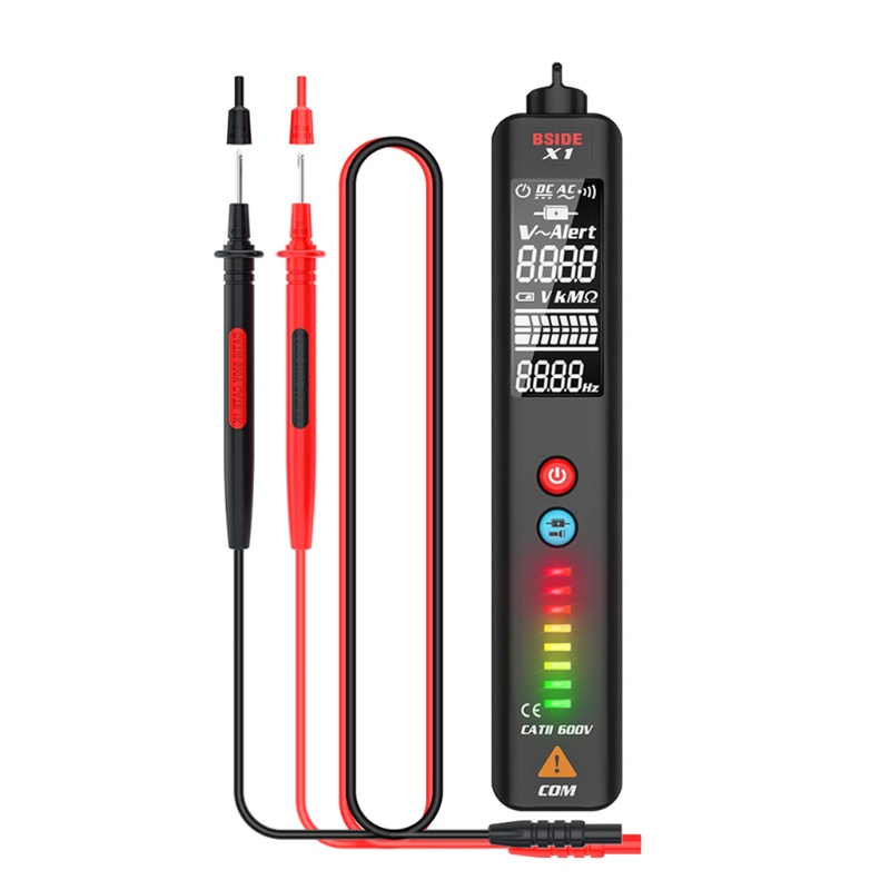 Vôn Kế Điện Tử Với 8 Đèn LED Hiển Thị Hiệu Ohm Hz