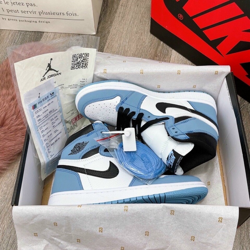 Giày Jordan 1 xanh cao cổ hàng 11  ❤️Free ship❤️  giày thể thao nam nữ sneaker  ,  jd1 xanh dương