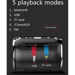 Loa bluetooth siêu trầm đeo vai S518