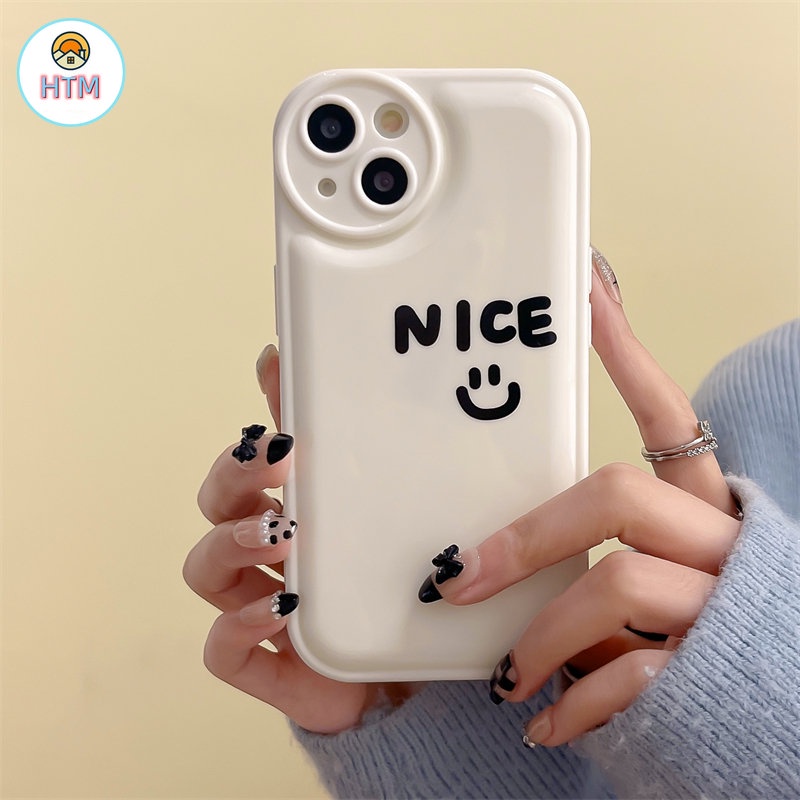 Ốp Điện Thoại TPU Silicon Mềm Hình Mặt Cười Cho iPhone 14 13 12 Pro Max 11 14 Pro XS Max X XR 7 8 Plus