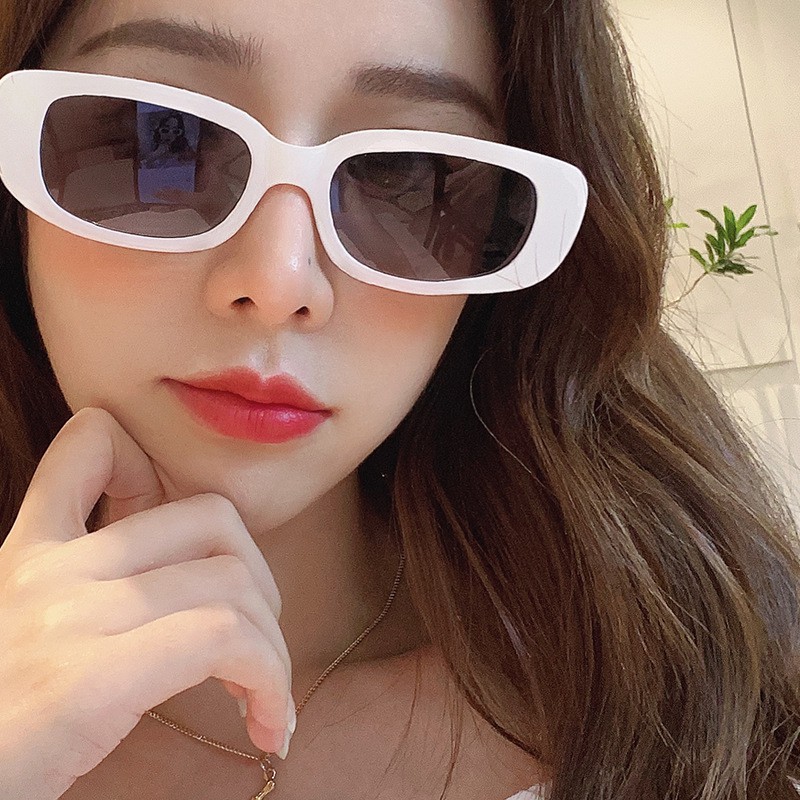 Mắt kính mát tròng vuông màu kẹo sành điệu cho nam và nữ