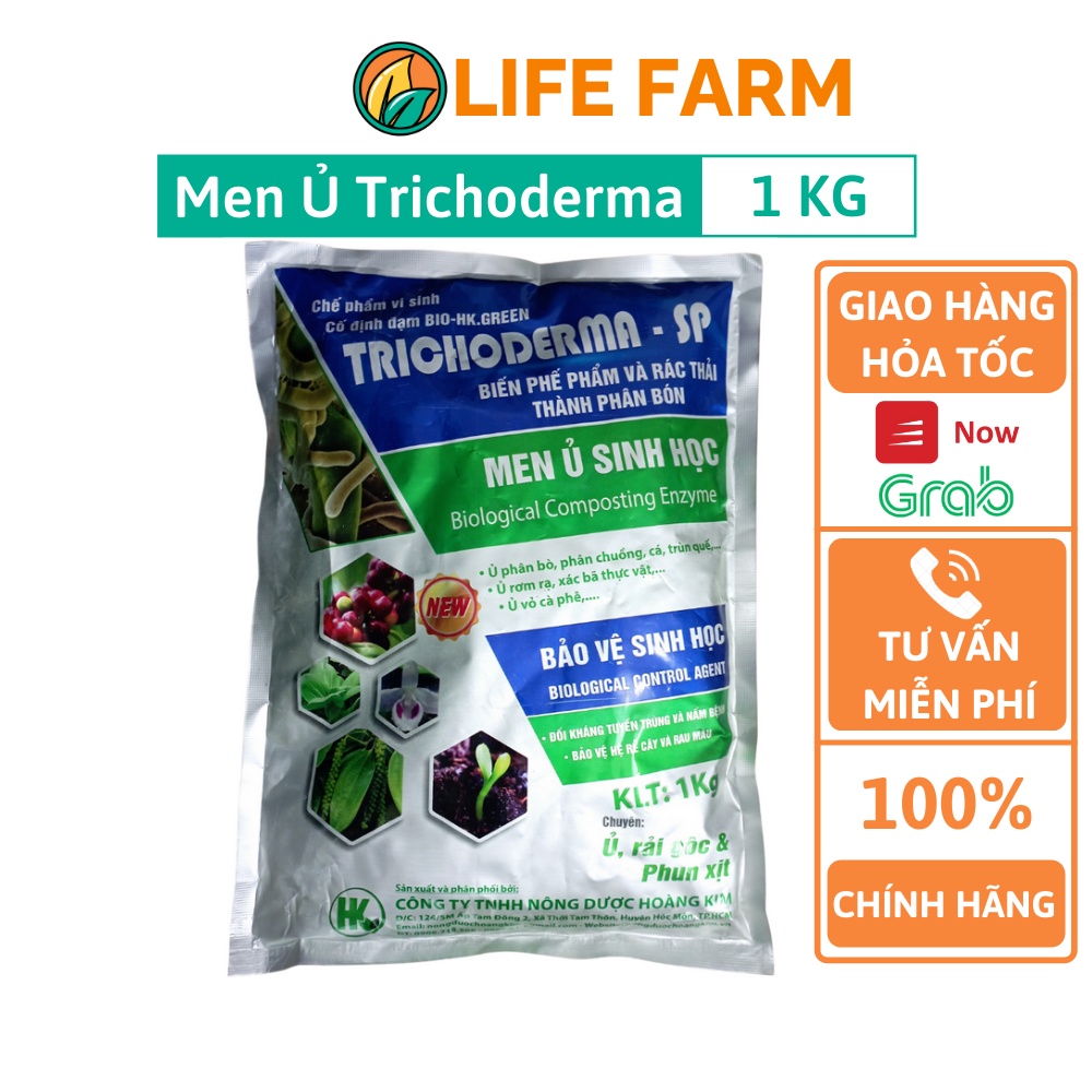 Chế Phẩm Vi Sinh Nấm Trichoderma - SP Chuyên Dùng Ủ Phân Bón Và Xử Lý Đất Trồng - Gói 1kg