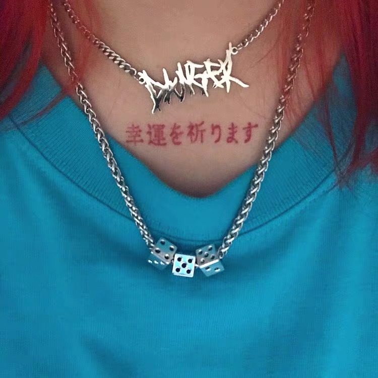 Dây Chuyền Mặt Hình Xúc Xắc Phong Cách Hàn Quốc 23567