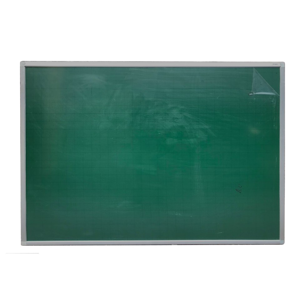 Bảng từ xanh 100 x 60 cm viết phấn kẻ ô ly tiểu học hút nam châm