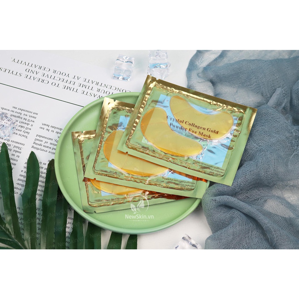 &lt;Lẻ&gt; Gói Mặt Nạ Mắt Collagen Pha Lê Crystal Gold (Miếng Vàng)- HÀNG MỚI VỀ