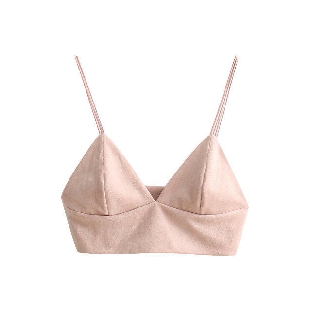 Áo croptop hai dây TODOBLACK da lộn gợi cảm thời trang cho nữ