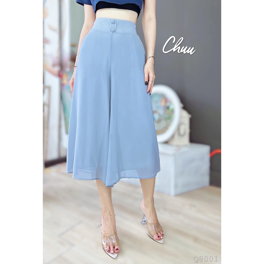 Quần lửng ống rộng giả váy nữ CHUU Q8001