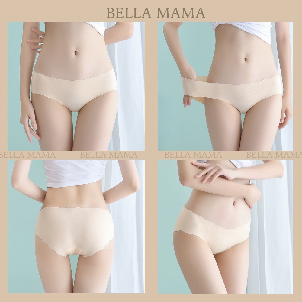 Quần Lót Nữ Lụa Băng Không Viền Siêu Mềm Mại Thoáng Mát Mặc Thường Và Sau Sinh Bella Mama Q33