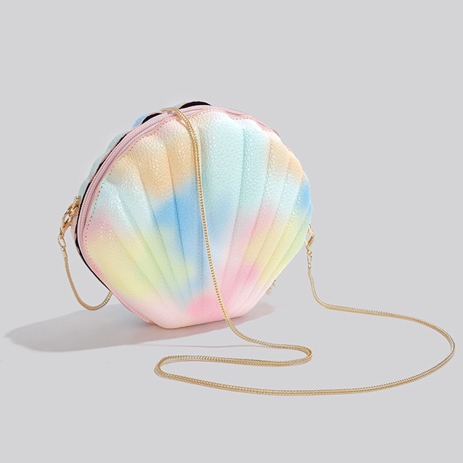 🌸Hàng Order🌸 Túi Xách Nữ CEEKAY Da Chần Kiểu Dáng Vỏ Sò Khóa Kéo Gắn Hạt Dây Đeo Xích Sang Chảnh Nữ Tính🌸Hàng Quảng Châu