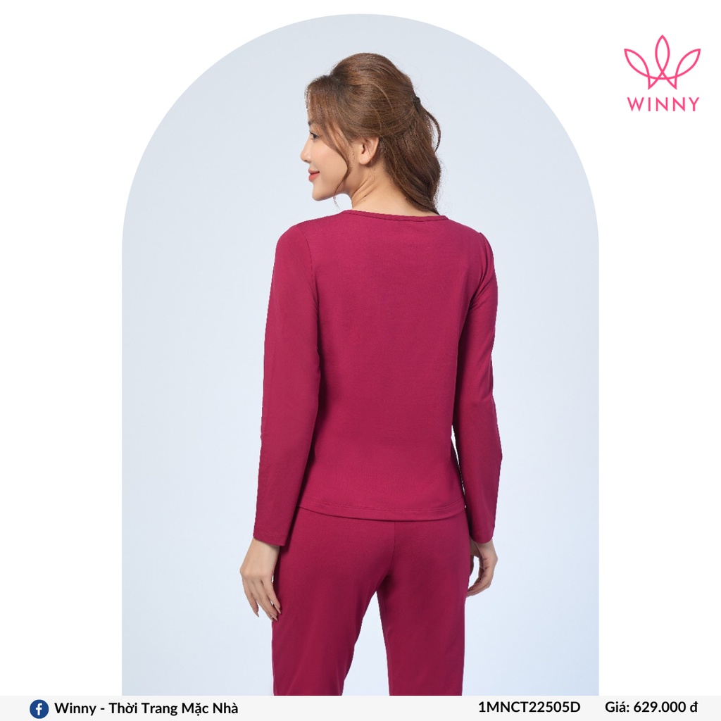 Bộ mặc nhà tay dài quần dài cotton Winny - 1MNCT22505D