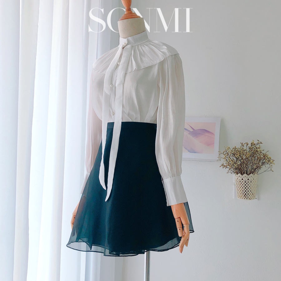Áo Sơ Mi Trắng Nữ SONMI Kiểu Hàn Quốc ASHLEY ROSE