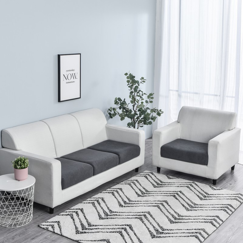 Vỏ Bọc Đệm Ghế Sofa Vải Lông Cừu Co Giãn Đơn Giản Phong Cách Bắc Âu