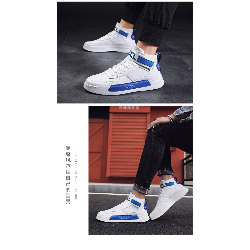 Giày sneaker nam cổ cao [FREESHIP] D508 shop Địch Địch chuyên giày nam đẹp