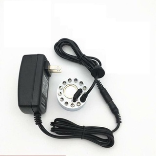 Máy tạo khói kết hợp 12 Đèn led đổi 5 màu + adaprer cho bể cá mini, bồn gội đầu dưỡng sinh, hòn non bộ, hồ cá