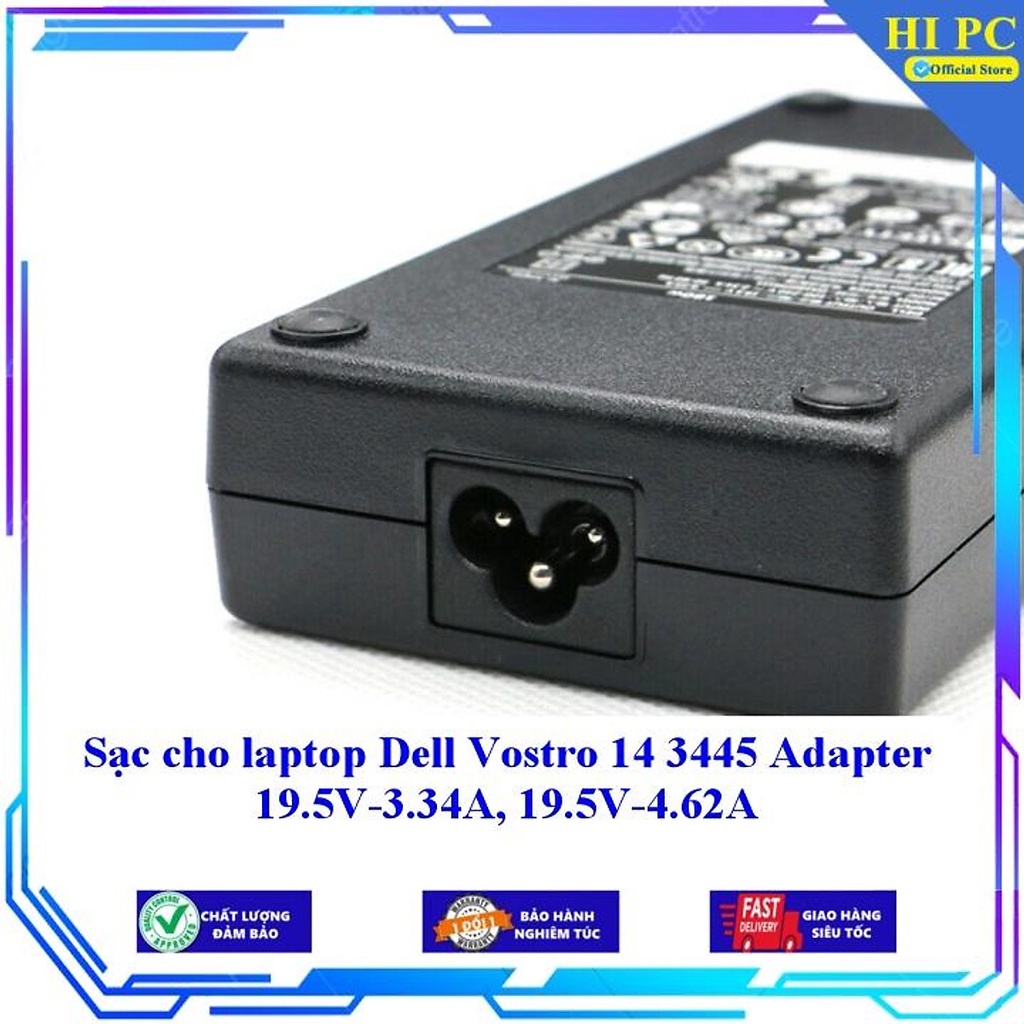 Sạc cho laptop Dell Vostro 14 3445 Adapter 19.5V-3.34A 19.5V-4.62A - Hàng Nhập khẩu