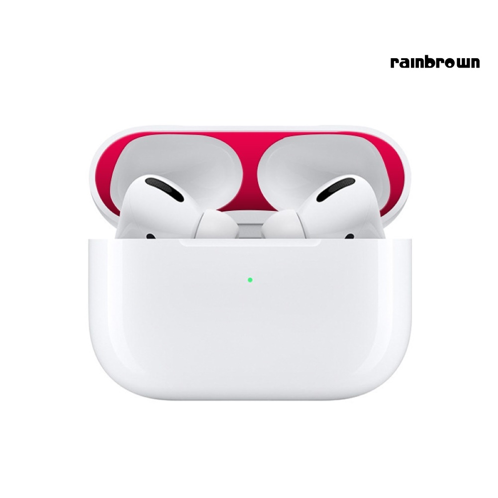 Miếng Dán Kim Loại Chống Bụi Cho Hộp Đựng Tai Nghe Airpod