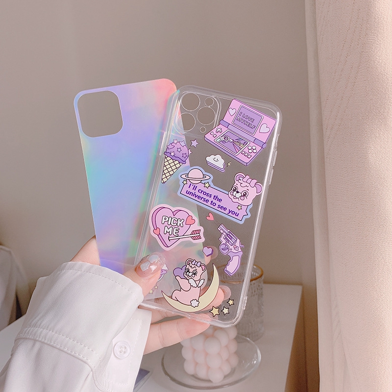 Ốp lưng iphone Ốp điện thoại dễ thương trong suốt chống sốc cho IPhone SE2 2020 IPhone 11 Pro Max 11 Pro 10 X 6s 7 8 Plus Xr Xs Max/12/12PROMAX/12PRO Dinuo case