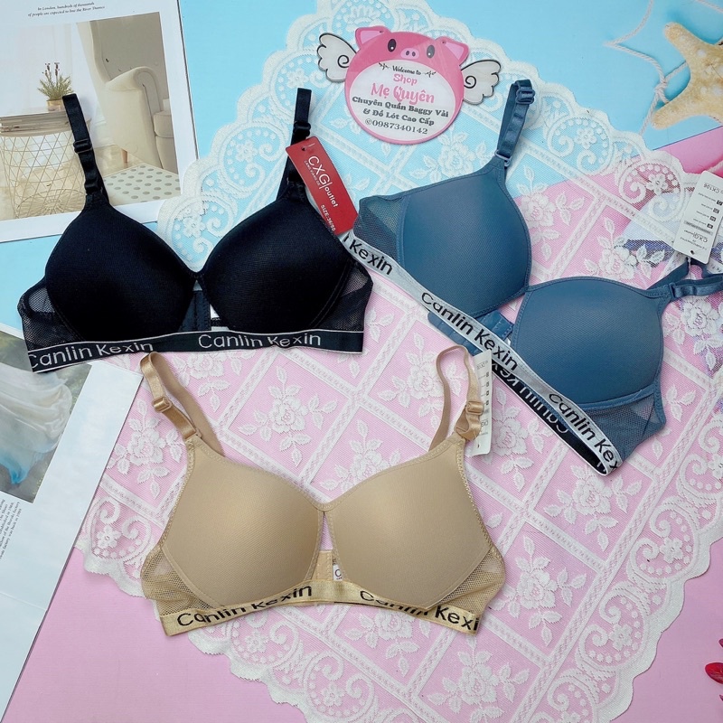 Áo ngực không gọng nâng ngực , áo lót CK mút bàn tay 2,5cm tạo khe ngực hoàn hảo