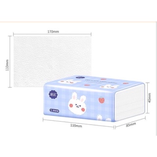 10 gói 4000 tờ giấy con thỏ siêu dai, chống thấm nước, mềm mịn