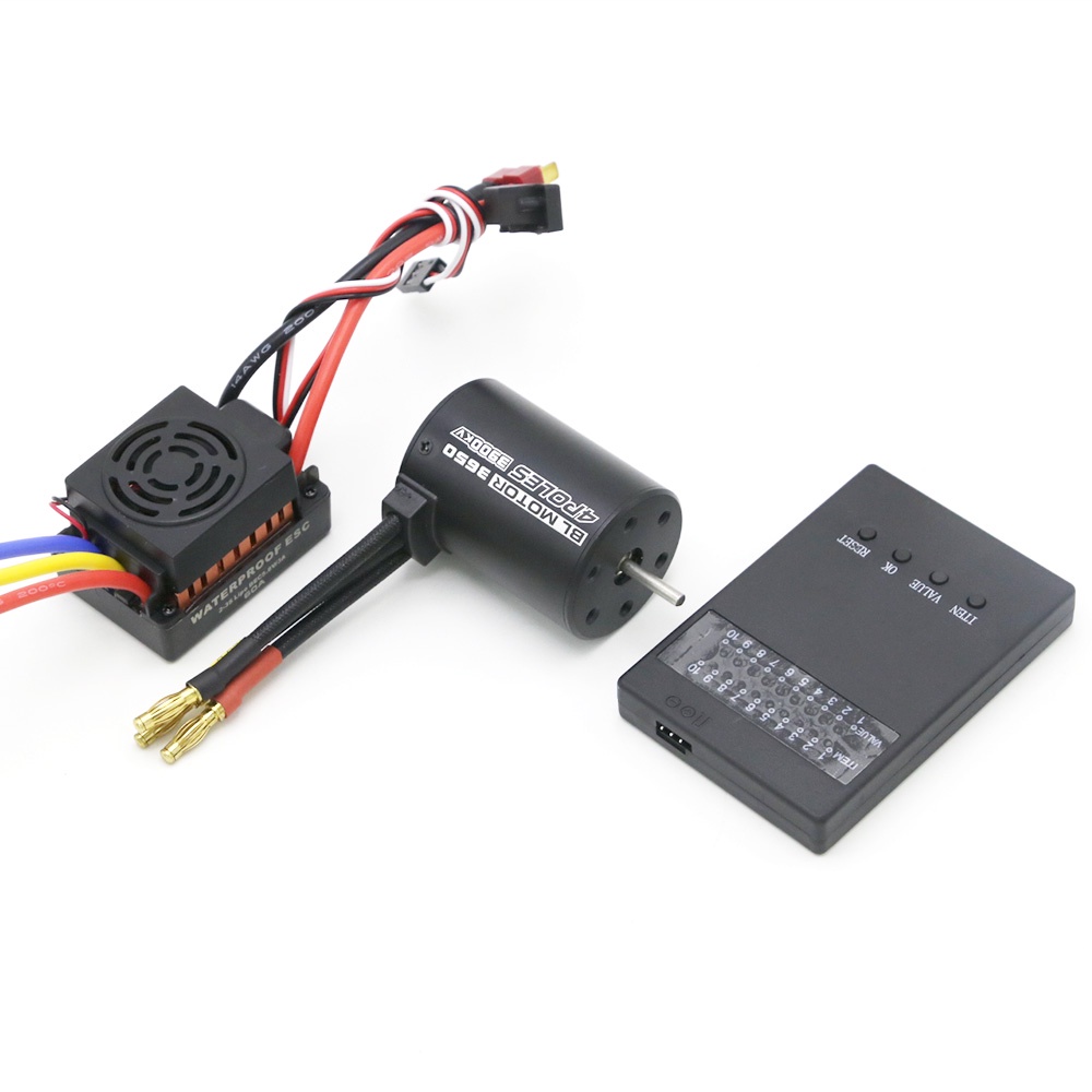 Động Cơ Không Chổi Than 3650 3900KV 60A ESC Chống Thấm Nước Cho Xe Điều Khiển Từ Xa 1/10