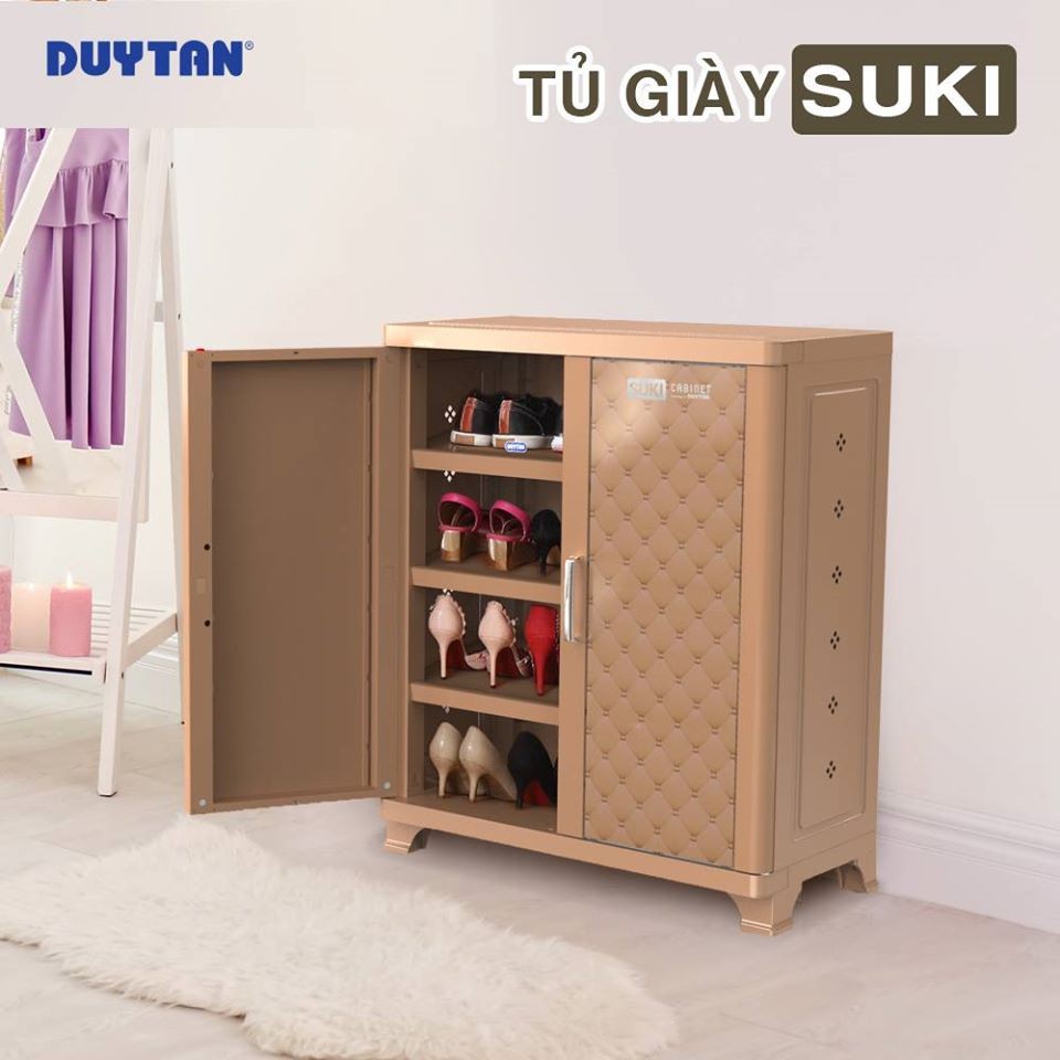 [Hà Nội] Tủ giày Suki nhựa Duy Tân - màu nâu