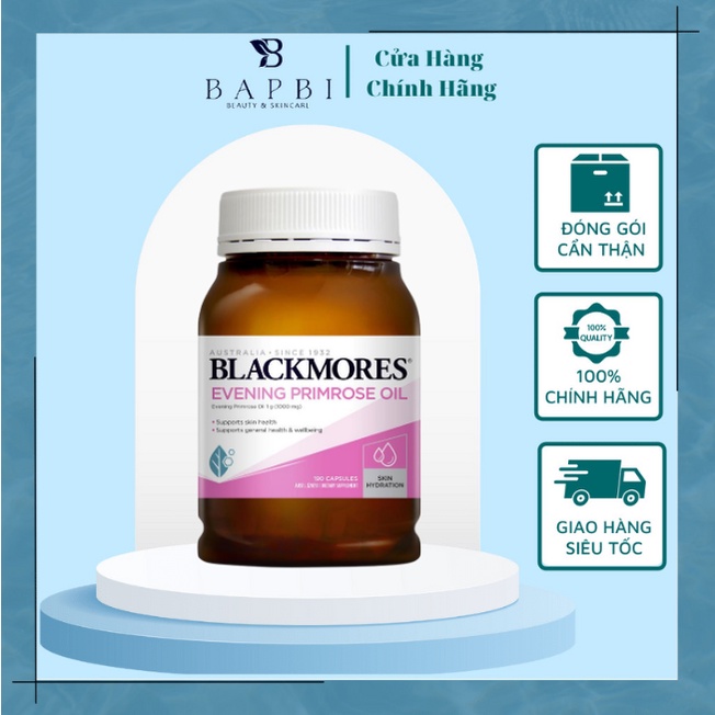 Tinh dầu hoa anh thảo Blackmores evening primrose oil Ðiều һòа nội tiết tố, Ð.ẹρ Ԁа, giảm mụ.п