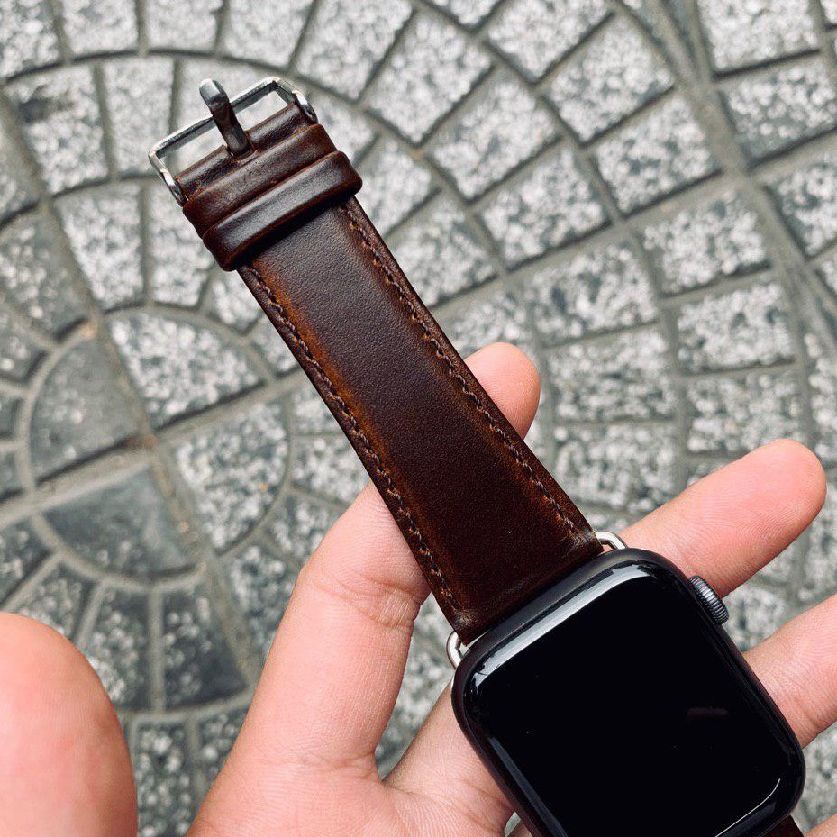 Dây đeo thay thế chất liệu da phong cách cổ điển cho Apple Watch 1/2/3/4/5 42/44mm