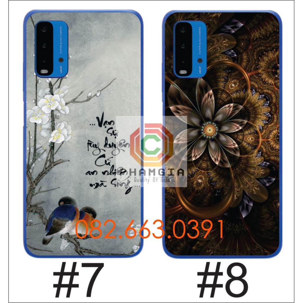 Ốp lưng Xiaomi Redmi 9t dẻo trong in hình nhiều mẫu đẹp (p2)
