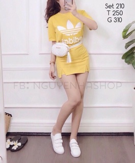 SÉT THUN ÁO QUẦN GIẢ VÁY