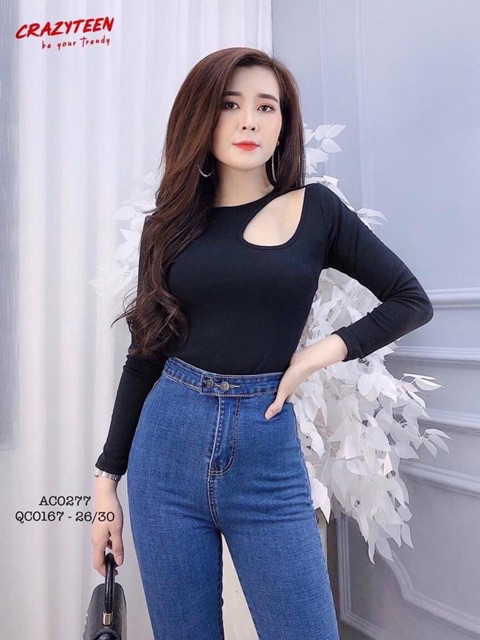ÁO THUN ZIP KHOÉT TAY DÀI MS10898