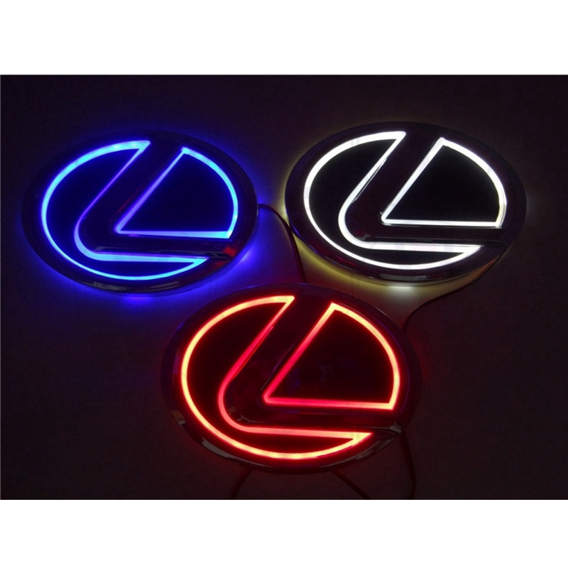 1 CÁI 5D Xe LED logo biểu tượng nhãn dán atuo bóng đèn Biểu tượng Xenon cho LEXUS