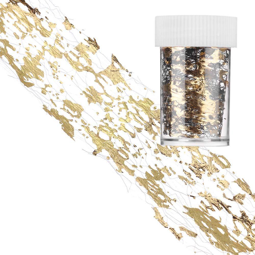 1 Cuộn Băng Dán Móng Tay Bằng Lá Kim Loại Trang Trí Đẹp Mắt