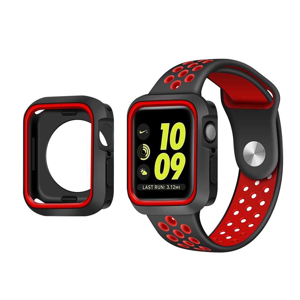 Ốp Bảo Vệ Bằng Silicone Dành Cho Apple Watch 7 6 SE 5 4 3 2 1 IWatch 42MM 41MM 38MM 45MM 44MM 40MM