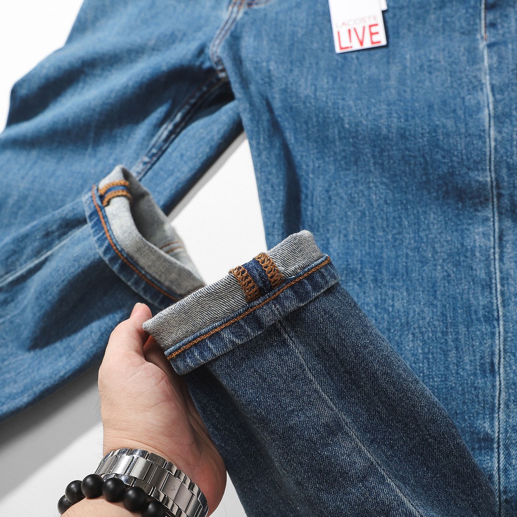 Quần Jeans dài nam Lcst Việt nam xuất khẩu,Form Slimfit.chất vải co dãn,ống 15-18cm,Hàng VNXK - 210417