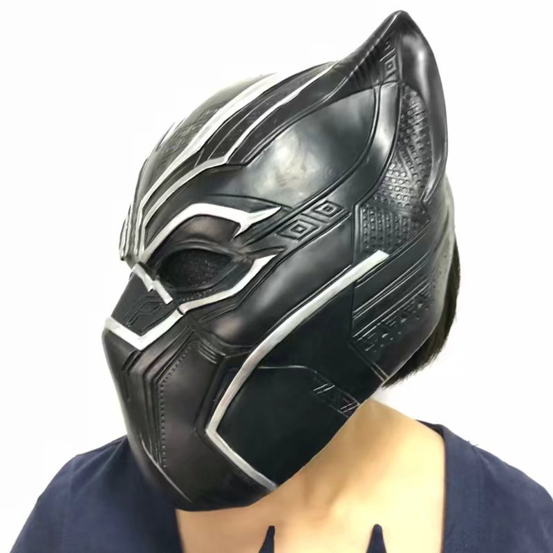 Mặt Nạ Cả Đầu Cao Cấp Black Panther