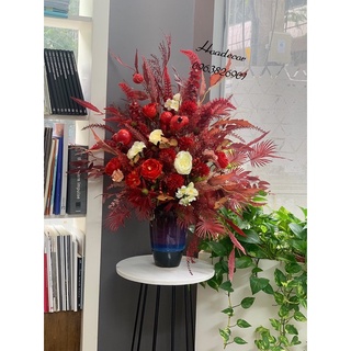 Bình hoa giả, hoa lụa trang trí cao cấp cắm lọ theo phong cách hiện đại, decor phòng chụp, spa, nail, tóc….