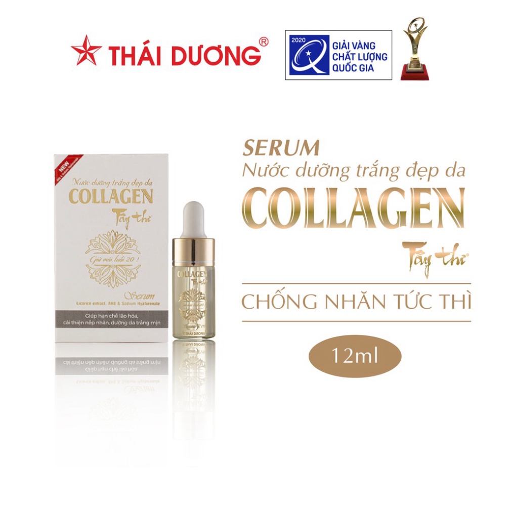 Serum trắng da Collagen Tây Thi chống nhăn da, phục hồi làn da - Sao Thái Dương 12ml