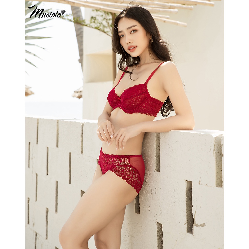 Áo Lót Nữ Ren Không Mút Có Gọng Berg Thỏa Mái Gợi Cảm (Mustoto MA3401 )