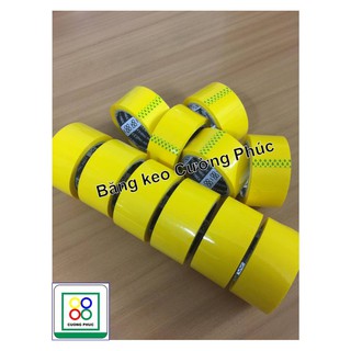 1 cuộn băng keo vàng tươi ống ánh siêu HOT dán thùng,quấn hàng