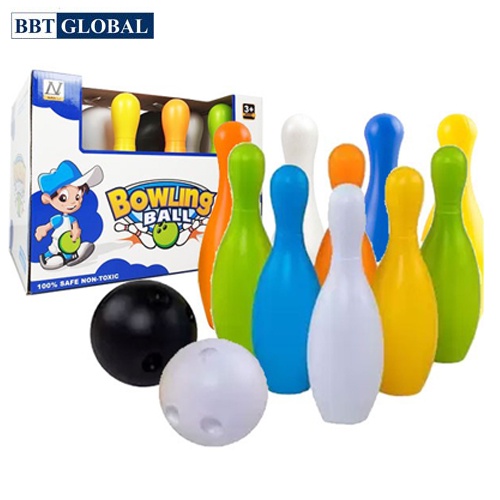 Bộ đồ chơi ném bóng BOWLING BBT GLOABAL cho bé , nhựa nguyên sinh an toàn