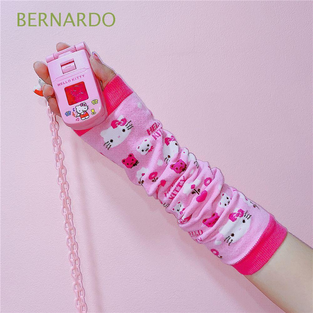 Găng Tay Giữ Ấm Cánh Tay Hình Mèo Kitty Mềm Mại Chống Bẩn Cho Nữ