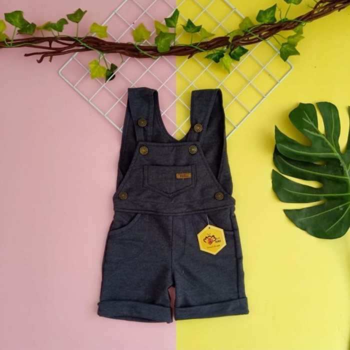 Bộ áo sơ mi hình ếch + quần yếm ngắn dễ thương cho bé trai từ 1 2 3 4 5 tuổi size 3