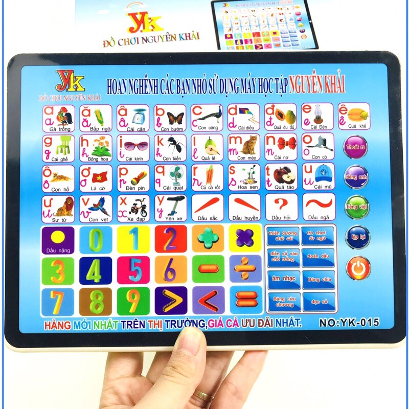 [RẺ VÔ ĐỊCH+VIDEO]_BẢNG CHỮ CÁI ĐIỆN TỬ _IPAD TIẾNG VIỆT TIẾNG ANH, SONG NGỮ_MÁY HỌC TẬP CHO BÉ HÀNG MỚI NHẤT THỊ TRƯỜNG