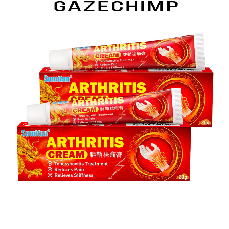 [GAZECHIMP]2 Pieces Arthritis Ointment Hand Wrist Herbal Cream Fingers Pain Relief